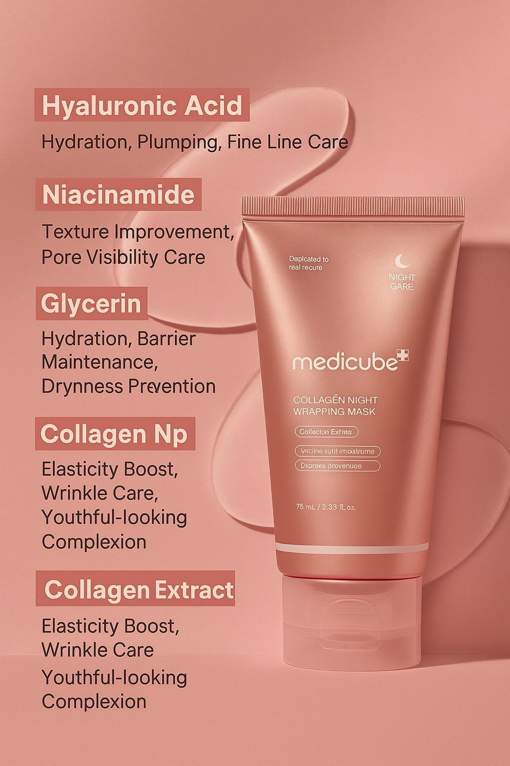 Medicube Collagen Night Repair Wrapping Mask – Elasticity & Hydration Boost