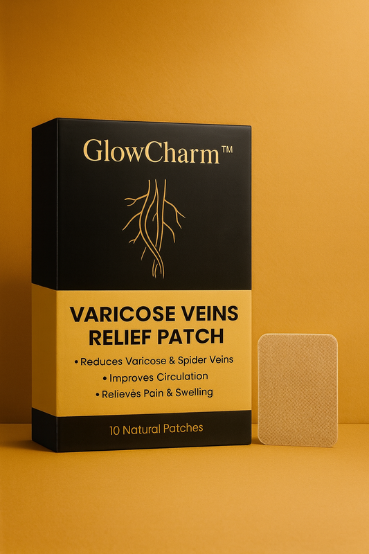 GlowCharm™ Varicose Veins Relief Patch – 12 PCS Natural Pain & Swelling Reducer
