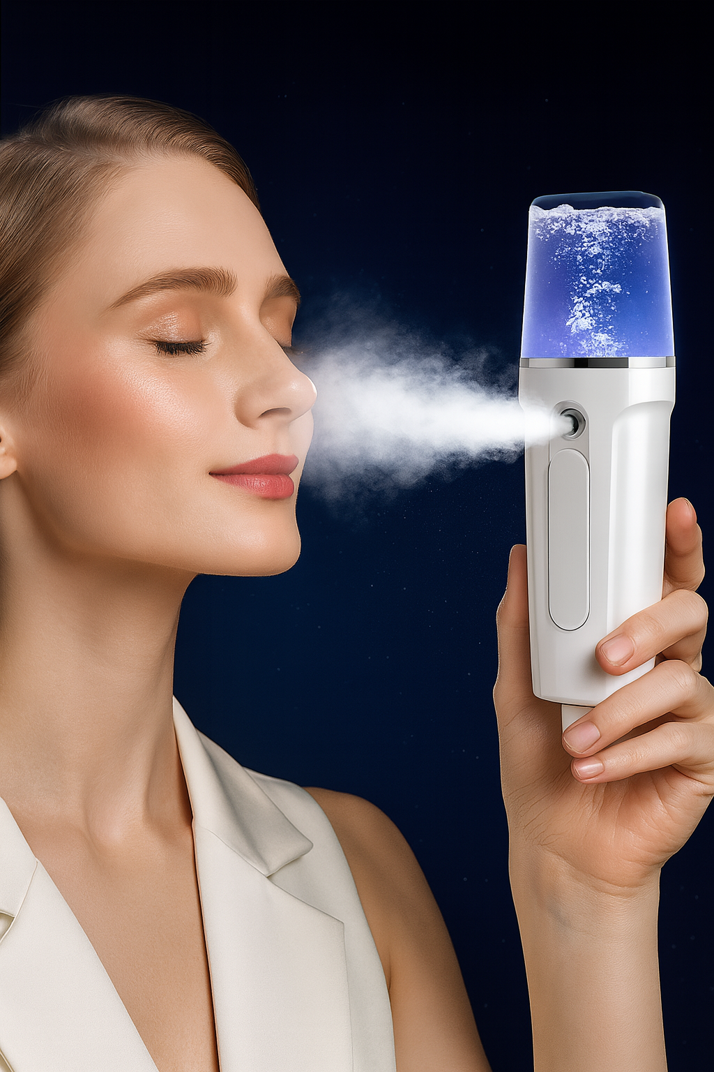 Facial Moisturizing Facial Beauty Apparatus With USB Charging Battery Bank